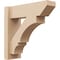 Ekena Millwork 6-in W x 18-in D x 18-in H Balboa Slat Rough Cedar Woodgrain TimberThane Outlooker, Primed Tan OUTUR060X18X18BOA24RCPR - alternate 1